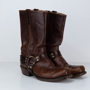 Orvis Leather Distressed Harness Boots Mens Size 11D Country Western Cowboy